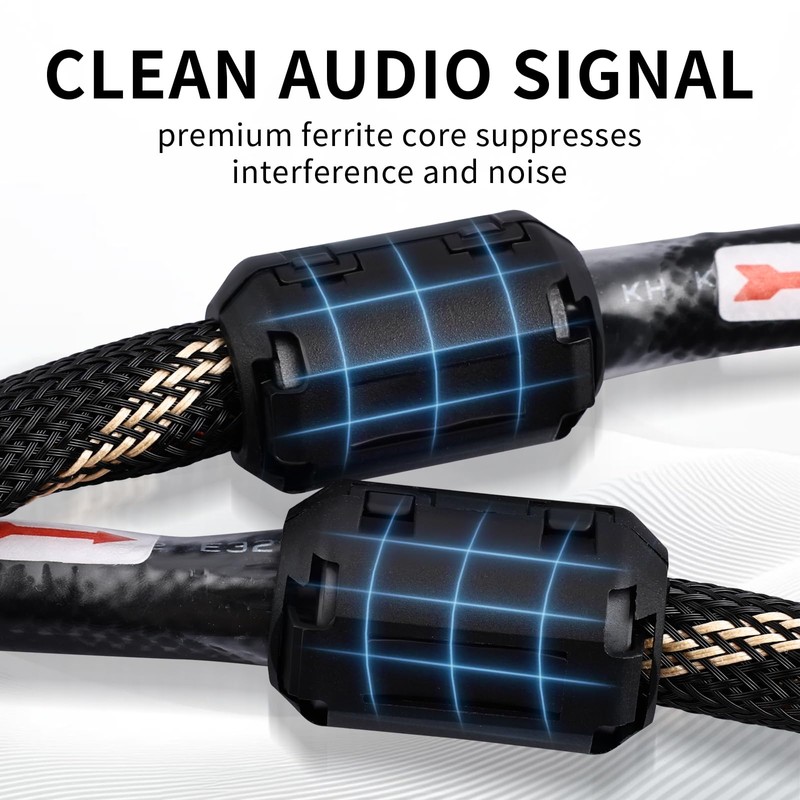 YYTCG 9 AWG 2-Pack Speaker Cable with 2 Banana Plugs