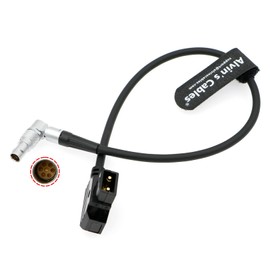Alvin’s Cables Power Cable for Tilta Nucleus-M Motor Rotatable Right Angle 7 Pin Male to D-tap Power Cable 35CM| 13.8inches