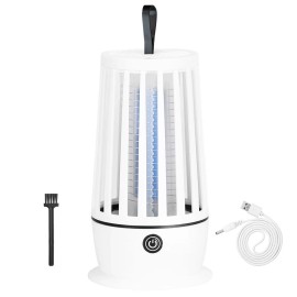 Rechargeable UV Light Mosquito Killer Lamp Bug Zapper Night Light Strap Electric Catcher White/Black Model D0100HPKA9Y 1615Color: Black Color