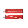 Scuba diver woven Keychain – Remove Before Dive – Diving