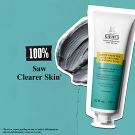 Kiehl’s Acne-Treating Cleansing Paste, with Salicylic Acid, Multi-Use Product for Cleanser, Spot Treatment, and Face Mask, Non-Drying for All Skin Types, 4.2 Fl. Oz