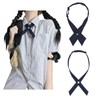 Good Women's Cross Tie, Thin School Ribbon, Set of 2,