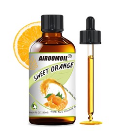 Pure Sweet Orange Essential Oil Therapeutic Grade Citrus Aromatherapy Natural Plant Scents Orange Oil for Fresh Fragrance Diffuser Skin & Body Soap Making Candle Making Cleaning Fall Christmas 4 Fl Oz