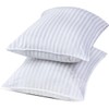 Hotel Quality Stripe Pillow – Firm, Soft Polyester Pillow for