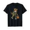 Playful Travel Cat with Suitcase for a Cool Style T-Shirt