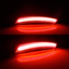 GTINTHEBOX Red Lens Red LED Front Side Marker Lamps Compatible