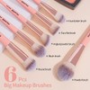 Brochas de Maquillaje Kit 18 Piezas Profesional Sintéticos de Alta