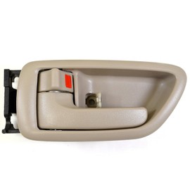 Eynpire 8017 Front/Rear Left Driver Side Interior Door Handle Beige/Tan Compatible with 2001-2007 Toyota Sequoia; 2004-2006 Toyota Tundra (Crew Cab Only)