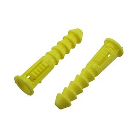 1/4" X 1-1/4" Ribbed Plastic Anchors (Box of 100)