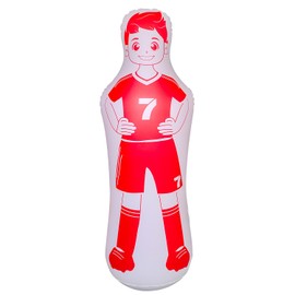 ZHUYNXIR 1 PC Inflatable Soccer Dummy, Soccer Training Equipment, Inflatable Dummy Goalkeepr Air Mannequin Free Kick Wall Goalkeeper Defender Training for Children Adults, Red Dummy 48 Inch.