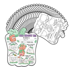 Fun Express 16" x 19" Spookley the Square Pumpkin All About Me Posters - 30 Pieces