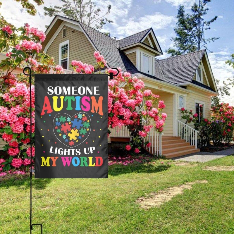 Autism Awareness Garden Yard Double Sided Vertical Flag 12 X