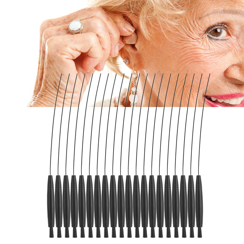 20pcs Hearing Aid Cleaning Brush Wire Cleaner Multifunctional Hearing Aid
