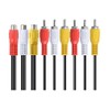 Qaoquda AV Cable Splitter, 3 RCA Female to 6 RCA