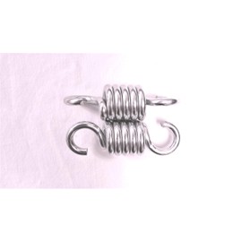 Heavy duty Spring for garden swing hamock extension spring suspension hooks (2, 9.5cm S Shaped hooks)