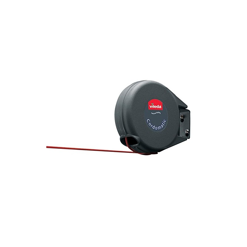 Vileda 15m Retractable Clothes Line, Red, Plastic, Practical, 6.22 inches