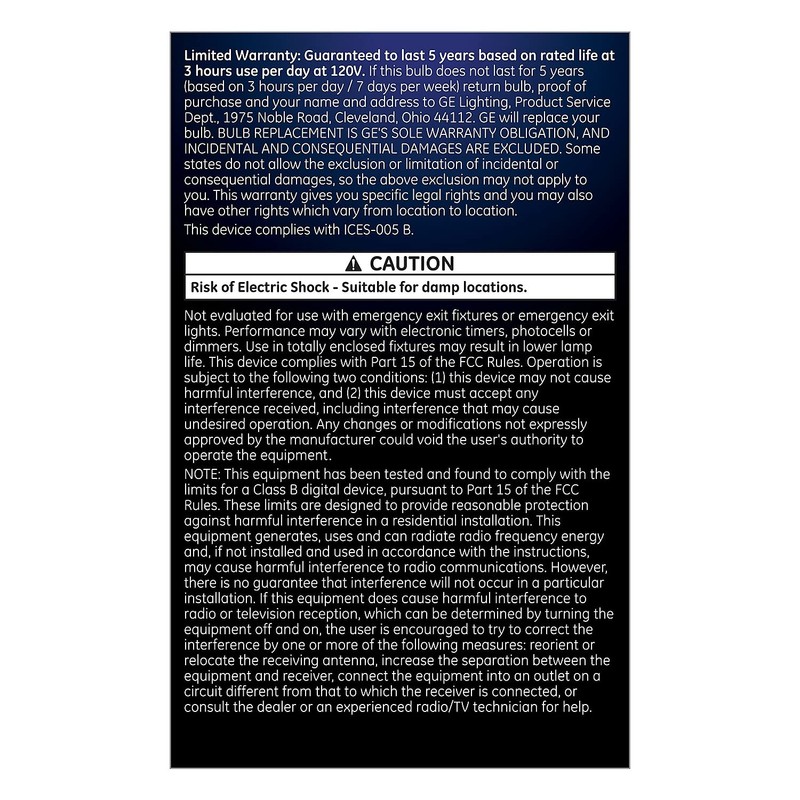 GE 40893 LED BR30 Dimmable Soft White Flood Light Bulb,