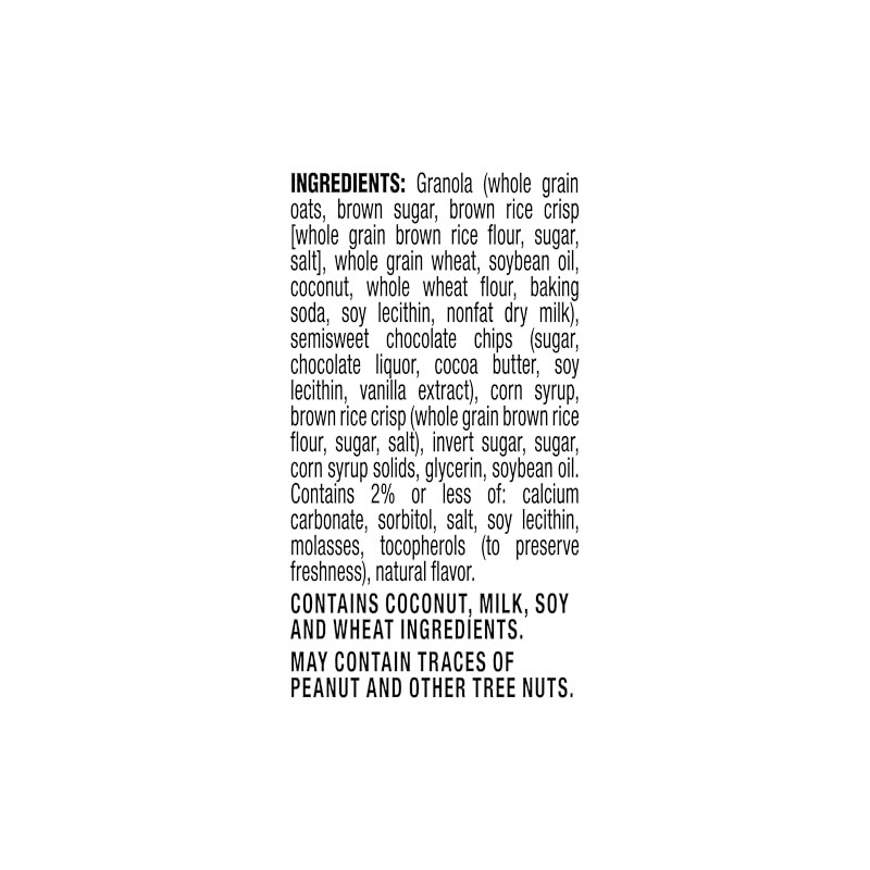 Quaker Chewy Granola Bars, Chocolate Chip, 58 Count - Packaging