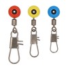 OKVGO 60pcs Fishing Tackle Running Ledger Slider Beads Snap Links