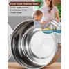 Coffee Canister 4 Pcs Stainless Steel Food Container with Clear