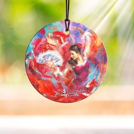 Trend Setters Blend COTA – Flamenco Dancer – Starfire Prints Hanging Glass - Ideal Decoration for Gifting and Collecting