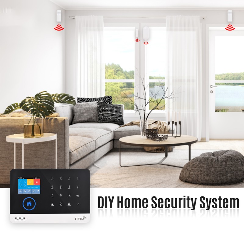 Security Alarm System for House 2.4G WiFi GSM 2.4 inch