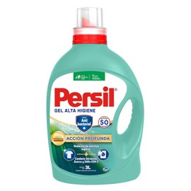 Persil - Detergente Gel Alta Higiene 3L Accin Profunda Plus con Efecto Anti-Bacterial (42 cargas), Remueve Manchas, Limpieza con Frescura Duradera,...