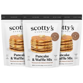 Scotty's Everyday - Keto Pancake and Waffle Mix - 1g Net carbs, 0g Added Sugar, Gluten-Free, High Fiber - No Nut Flours - 9.08oz, Pack of 3
