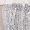 Poise3EHome Silver Sequin Backdrop Curtains,4 Panels Silver Sequin Backdrop, 2FTx8FT