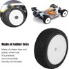 equlup 4 Pcs RC Tires and Rims Front and Rear