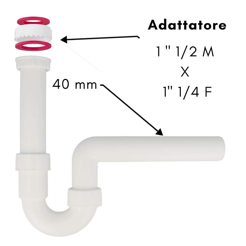 Schläfer 439503 | S-Drain Siphon, Sink, Sink, Kitchen, Bathroom, Laundry,