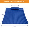 Lazy Daze Hammocks 2 Person Hammock Pad with Pillow, Double