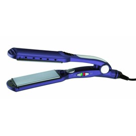 Conair 2" Wet & Dry Hair Flat Iron Tourmaline Ceramic Straightener Blue CS44WG