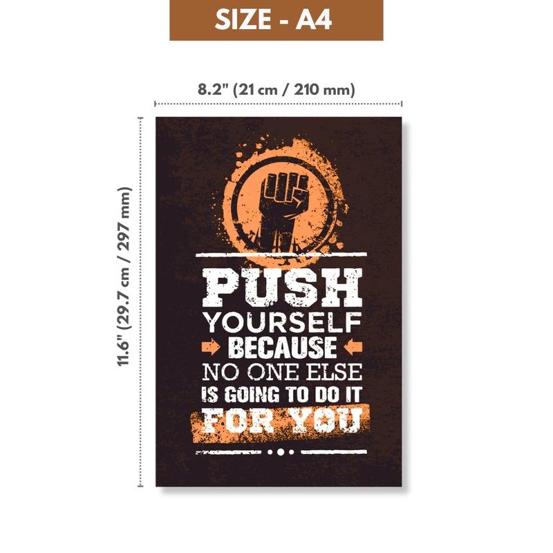 MEMORABLE Paper Motivational Posters For Wall | A4 Size (Pack