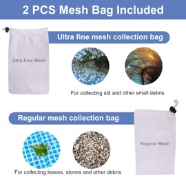 Upgraded Swimming Pool Spa Jet Vacuum Cleaner with Brush & 56" Pole,for Above Ground/Inflatable Pool,Hot Tub,Pond, Spa, Lake and Fountain