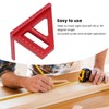 3D Multi Angle Measuring Ruler 45 90 Degree Aluminum Alloy
