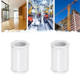 5Pcs PVC Double Female Adaptor, White Conduit Adaptor, 25mm Seal Connect for Conduit Box DIY Project