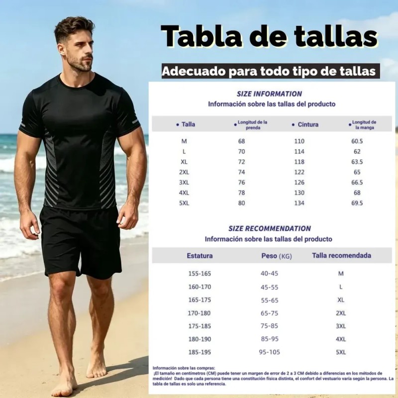 playera deportivas hombre - 2pzs Playeras Hombre Deportivas Secado Rápido