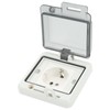 Standard IP66 Waterproof Wall Outlet Wall Mounted Concealed Plug Adapter