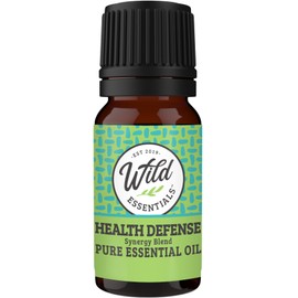 Wild Essentials Health Defense 100% Pure Essential Oil Synergy Blend - 10ml, Premium Grade - Four Thieves Blend, use for Immune Boost, Congestion, Energizing, Mood Boost
