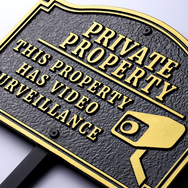Morgtta Private Property - This Property Has Video Surveillance Statement