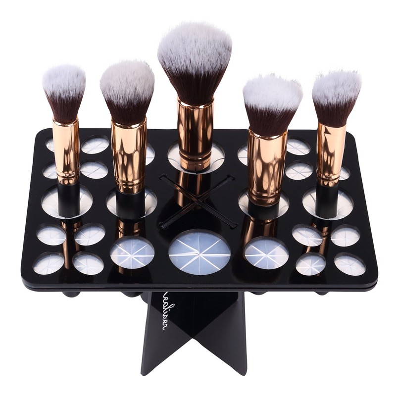 SE Realiser meikuburasisutando Brush Holder Black Makeup Brush Cleaning after
