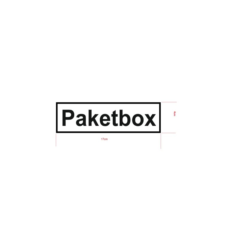Parcel Box Labelling Sticker for Your Parcel Box Symbol Sticker
