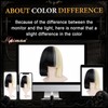 Half Blonde and Black Wig 2 Tone Hair Short Straight