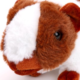 Toyland® 20 cm (8 inches), brown and white fluffy guinea pig plush, children's plush and cuddly toys, suitable from 18 m