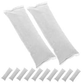 Mobestech 12pcs Bamboo Charcoal Odor Absorber Bags for Closet Shoe and Natural Activated Charcoal Moisture Reusable and Replaceable Purifying