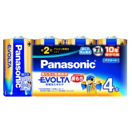 パナソニック アルカリ乾電池 エボルタ単2形4本パック LR14EJ/4SW