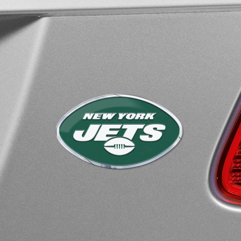 Fanmats 60465: New York Jets Heavy Duty Aluminum Embossed Color