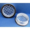 2.5" Round Open Screen Vent w 1/4" mesh - Black - Package of 4
