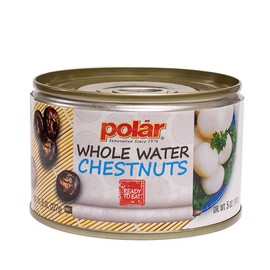 MW Polar Canned Vegetables, Water Chestnuts, Whole, 8 Ounce (Pack of 12)